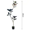 Planta Artificial Verde Diamante Negro Decoração de Sala de Estar de Alto Padrão Enfeites de Chão Árvore Falsa Grande para Interior Planta Biônica