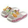 Pantuflas de Dibujos Animados para Niños de Verano, Lindas Pantuflas Gruesas Antideslizantes para Interiores para Niños y Niñas, Sandalias de Plástico Antideslizantes para Bebés