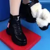 Botas Calientes para Mujer, Botas de Nieve de Felpa, Forradas de Polar 2025 Invierno, Suelas Gruesas, Zapatos Antideslizantes para Mamá, Botines para Mujer, Botas de Algodón