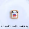 Pão Arco-Íris Doce Coração Feminino Fofo DIY Feito à Mão Cola de Creme Capa de Celular Abertura para Copo d'Água Sapato Joias Acessórios
