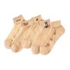 Calcetines Cortos de Seda Cristalina Carnosa para Mujer Verano Delgados Algodón Fondo Seda de Vidrio Oso de Dibujos Animados Estilo Coreano Combinan con Todo Calcetines de Barco