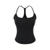 Camisola Ajustada Amarilla de Bloques de Color Estilo Chica Picante Puro Americano para Mujer, Top Versátil de Diseño de Verano con un Estilo Elegante