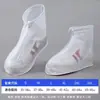Cubrezapatos de Botas de Lluvia Viaje al Aire Libre Moda Adulto Hombres y Mujeres Botas de Lluvia Engrosadas Zapatos Impermeables Antideslizantes Cremallera Portátil Juguetes Pequeños