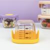 Grande 200ML vidrio de borosilicato alto niños bebé comida caja tazón almacenamiento fresco tapa de silicona sellado horno microondas