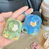 Mini Criativo Fofo DIY Máquina de Virar Ovos Chaveiro Frigideira de Omelete Brinquedo Descompressão Infantil Pingente de Bolsa Presente