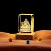 Buda Maitreya cubo de cristal esculpido tridimensional 3D Hall do Buda corredor de adoração decoração de sala de estar artesanato luminoso ornamentos