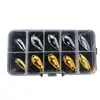 Set de señuelos con anzuelo simple, señuelos tipo cuchara para pesca, incluyendo 10 piezas de señuelos tipo cuchara para whitefish y topmouth, con envío gratis