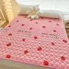 Cubierta de Colchón de Franela de Invierno Almohadilla Gruesa para Cama 1.5m Cama Superficie de Felpa Colchón de Piel 1.8x2.0 Ropa de Cama para Dormitorio