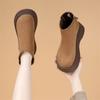 Botas de nieve de algodón coreano súper gruesas, estilo retro británico, para mujer, de altura pequeña, cómodas y populares en Internet, 2024