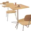 Primer pedido descuento directo estilo chino madera maciza viento océano tablero cafetería tienda de té con leche restaurante occidental mesa y silla especiales combinación