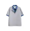 Camisa polo de manga corta con cuello para hombre, camiseta de verano de marca moderna, corte slim estilo coreano, top versátil nuevo y moderno 2026