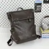 Mochila Grande de Capacidad Estilo Coreano para Hombre Piel Suave Marca de Moda Mochila de Viaje Bolso para Computadora de Moda Mochila para Estudiante