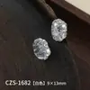 Arte de unhas tipo ovo de pombo com flor de gelo com strass super brilhante em formato oval longo irregular empilhado, acessórios de unha com revestimento de flor de gelo ovo de pombo