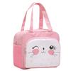 Bolsa de almuerzo con aislamiento cuadrado extragrande, bolsa de almuerzo con resorte, bolsa de almuerzo con aislamiento de dibujos animados de papel de aluminio engrosado