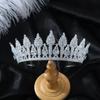 Diadema nupcial europea y americana de lujo con circonitas y diamantes completos, accesorios para el cabello con temperamento, diseño de vestido de novia, corona para la cabeza al por mayor