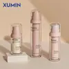 Frasco pump a vácuo para cosméticos XUMIN, frasco dispensador fosco de camada dupla transfronteiriço, frasco de loção com cabeça pump branca de 15-50ml