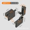 Bisagra Hidráulica Amortiguadora para Puertas de Vidrio de Gabinete, Pivote Amortiguador para Puertas de Marco de Aluminio de Armario, Bisagra Invisible Ajustable Tridimensional