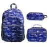 Set de Tres Piezas de Mochila Escolar para Niños, Bolsa de Almuerzo de Unicornio, Set de Estuche, Mochila Personalizable, Mochila Escolar Grande de Tercer Grado