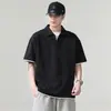 Camisa POLO Branca Falsa de Duas Peças com Manga Curta Masculina Verão 2026 Nova Solta Versátil Respirável Camiseta Top Atacado