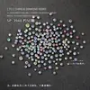 Decoraciones para Uñas: 50 Piezas de Diamantes Redondos Blancos Transparentes y de Colores Irregulares para Uñas, Decoraciones Brillantes de Diamante para Uñas
