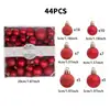 Decoración Navideña en Stock Transfronteriza, Bolas de Plástico Galvanizado, Bolas Navideñas Pintadas con Forma Única, Adornos Colgantes para Decoración de Árbol de Navidad