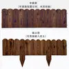 Valla Anticorrosión de Madera para Maceteros, Muro de Contención para Césped de Patio, Cerramiento para Huerto Exterior, Valla de Suelo para Estanque de Flores, Valla Pequeña