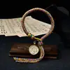 Pulsera Original Tejida a Mano con Nudo Vajra Thangka Ocho Deidades Guardianas Pulsera de Tara Verde Sala de Transmisión en Vivo