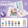 Caneta Marcadora Acrílica Master com Ponta Macia para Crianças Caneta Graffiti DIY para Sapatos e Roupas Secagem Rápida Caneta Marcadora com Ponta Macia