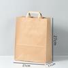 Saco de papel Kraft Bolsa de embalagem para viagem Saco de papel de sobremesa de pão Bolsa de frutas de qualidade alimentar