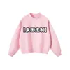 2026 Nuevo Sudadera de Marca de Moda de Peso Pesado de 350G con Cuello Semi-Alto, Holgada Casual, Unisex, Patrón Personalizable, Logo