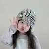Gorros para Niños, Elegantes Gorros de Punto con Corte Estilo Coreano, Gorros de Moda de Primavera y Otoño para Bebés, Gorros de Foto Cóncavos para Pullover