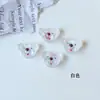 Acessórios de resina de ursinho de goma translúcido japonês para DIY brincos feitos à mão, material para tiara, capa de celular
