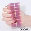 Zhengxiang Adesivos para Unhas Artísticas Gradiente Transfronteiriços à Prova d'Água Europeus e Americanos Internet Red ins Películas Adesivas para Esmalte Atacado para Comércio Exterior