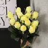 Flores artificiais de casamento, flores artesanais atacado, rosas de toque realista, buquês estilo ins, enfeites de decoração para casa, buquês de noiva, flores artificiais