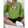 Moletom com Gola Redonda Estampado Padrão 776 Venda por Atacado Transfronteiriça Amazon Wish E-Commerce Fornecimento Amarelo