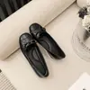 211A-8 Sapatos Mary Jane Baixos Estilo Ballet Coreano com Laço Cor Nude para Mulheres Baixinhas