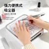 Coletor de Pó de Unha de Alta Sucção 48W Transfronteiriço com 4500 RPM para Salões de Unhas, com Rede de Filtro Substituível para Coleta de Pó de Unha