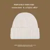 Gorro Estilo Coreano para Otoño e Invierno, Cálido y Engrosado, Gorro de Lana a Prueba de Frío para Mujer, Gorro de Punto Engrosado de Doble Capa de Color Sólido para Hombre, A Prueba de Frío y Protege Orejas