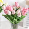 Ins Tulip Flor Artificial Casa Decoração de Sala de Estar Mesa de Jantar Vaso Ornamentos de Flores Adereços de Tiro