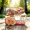 Imán de Refrigerador de Madera Cultural y Creativo de Lijiang Estilo Tendencia Nacional Souvenir de Viaje Tridimensional Puerta de Refrigerador