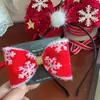 Nuevo Listón Navideño Borde de Terciopelo Blanco Empaque de Caja de Regalo DIY Accesorios para el Cabello Hechos a Mano Pasador Moño Material Accesorios