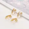 17*13mm cobre sem orelha anti-dor U-shaped clipe de orelha acessórios material senso avançado pequeno com pendurar clipe de orelha invisível