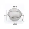 Colador de té de acero inoxidable #304, Bola para condimentos con cadena para olla caliente y sopa, Filtro de malla para condimentos