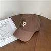 Otoño 2021 nuevo gorra de béisbol de alta gama lavada con letra P pequeña estándar gorra retro para hombre y mujer parasol Marca de moda