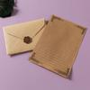 Papel de Carta Estilo Ocidental Retrô com Padrão de Linho, Convites de Negócios de Alta Qualidade, Cartões Postais, Cartões de Convite, Sacos de Envelope Selados com Cera, Papel de Carta