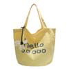 Versão Coreana da Nova Bolsa Temperamento Versátil Grande Capacidade Ombro Único Bolsa Tote Carta Simples Casual Viagem Bolsa de Mão Moderna