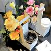 Caja de flores portátil para café, papel kraft, portavasos para té con leche, caja de regalo para arreglos florales, caja de embalaje para ramo de flores, embalaje de bebidas, caja para llevar