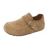 Zapatos casuales retro para mujer, nueva colección otoño 2026, mocasines slip-on versátiles de suela plana con tacón oculto