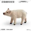 Adornos de simulación de aves de corral de granja para niños más modelo de cerdo verraco cerda sosteniendo cerdo trabajador cerdo creativo juguete de mano