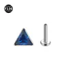 Liga de Titânio F-136 Zircônia Lábio Unha Bolsa Triangular Broca 0.9 Boca Hélice da Orelha Hélice do Osso da Orelha Joia para Perfuração Corporal